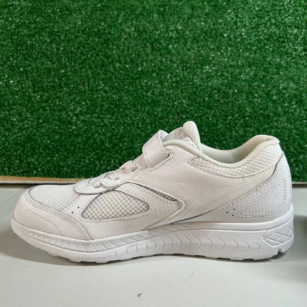 Saucony‎ Cohesion 14 Running Shoes Kids Size 6.5W White Hook and Loop Athletic